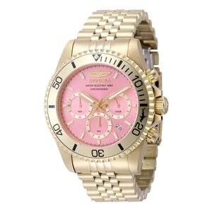 Invicta Pro Diver Titan 43mm Gold Tone Chronograph Watch #49836